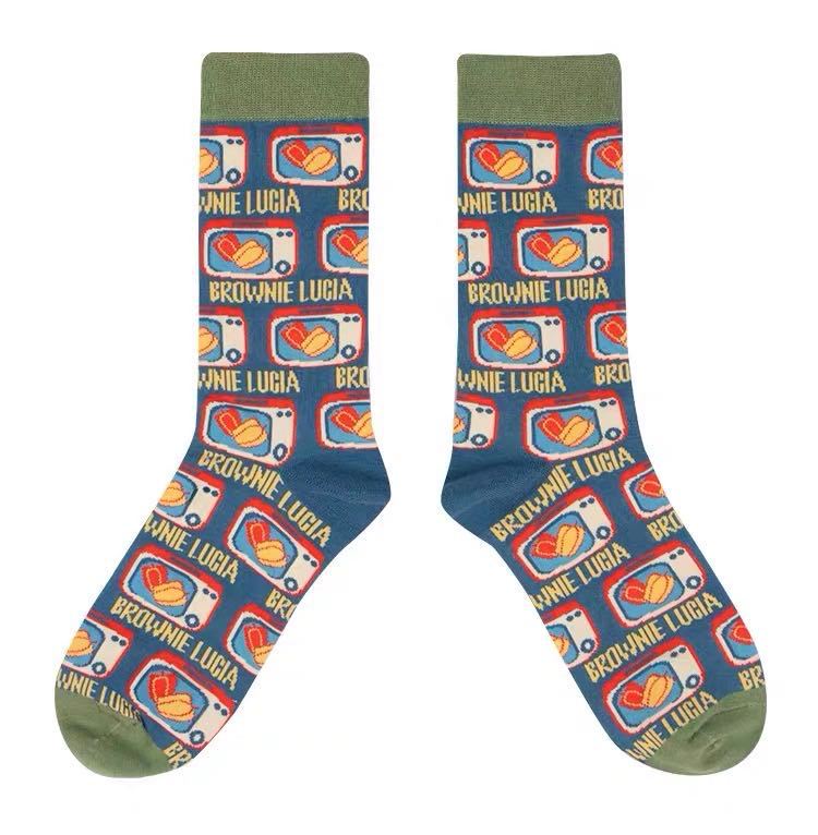 Street Skateboard Ladies Socks Oil Painting