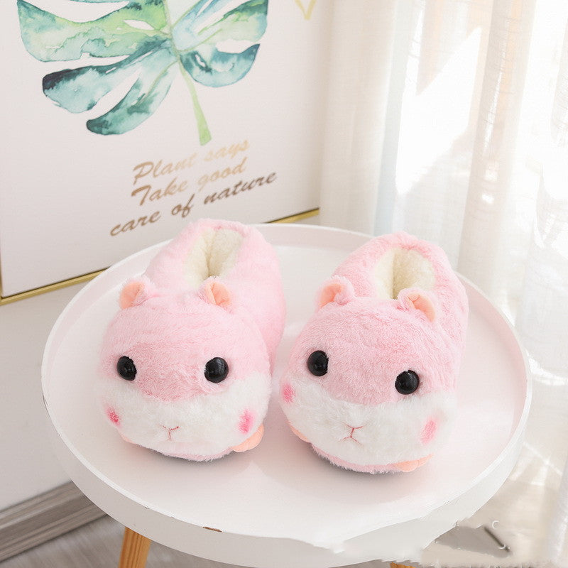 Women's Autumn And Winter Non-slip Plush Cotton Slippers