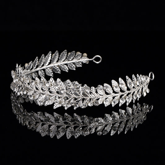 Women's Silver-plated Rhinestone Alloy Crown Tiara