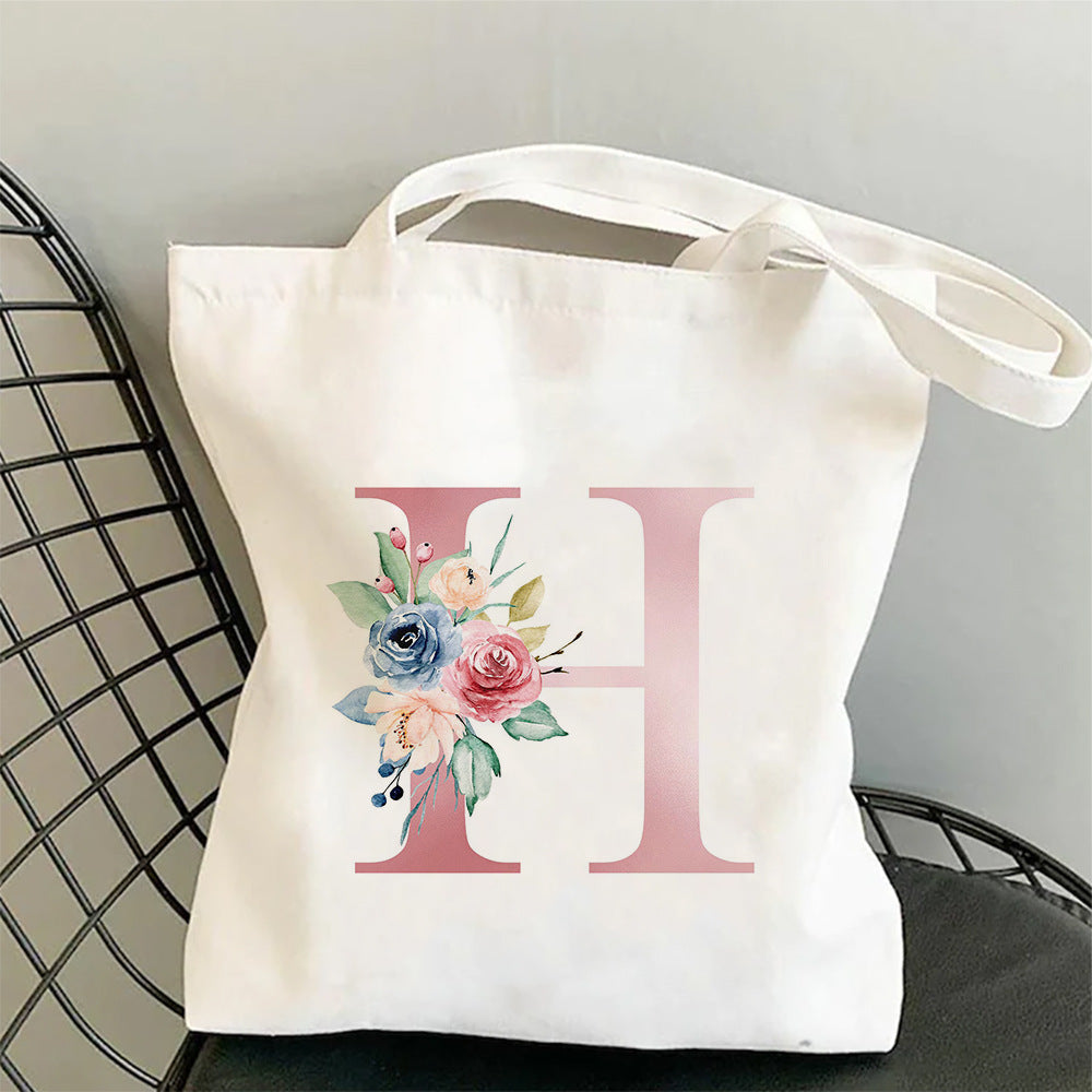 Printed Single Shoulder Folding Shopping Bag
