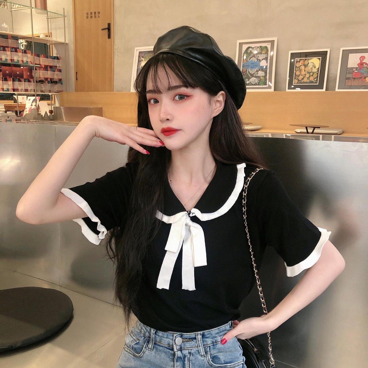 Versatile Sweet And Gentle Short Sleeve T-Shirt