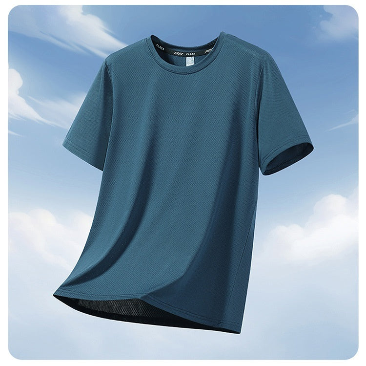 Loose Plus-Size Stretch Quick-Dry Running T-Shirt For Exercise