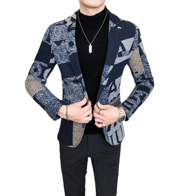 Fashion Trend Youth Long Suit Casual Jacket