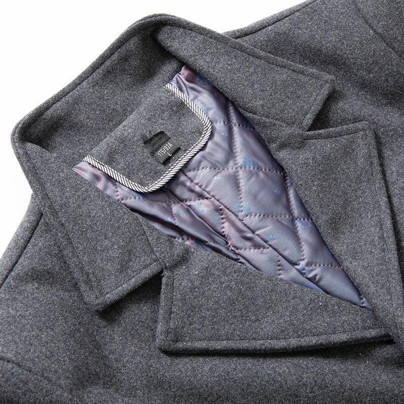 Men's Coat Fashion Cotton Padded Business Non-ironing