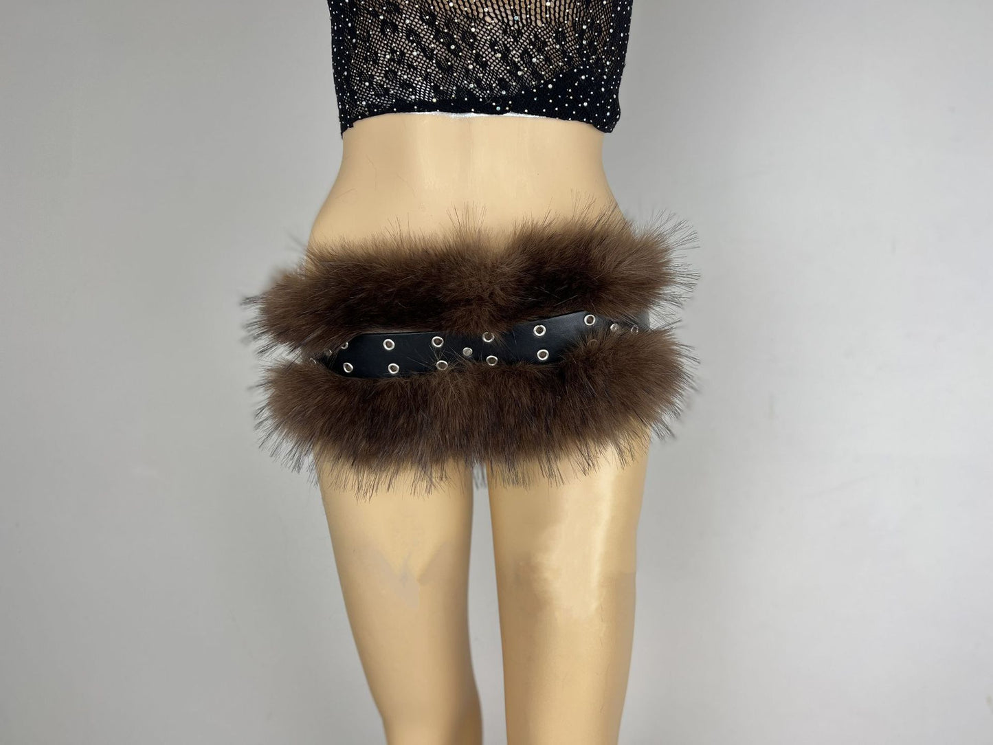Fur Belt Retro Easy Matching Plush Waist Chain Waist Seal Waist Decorations