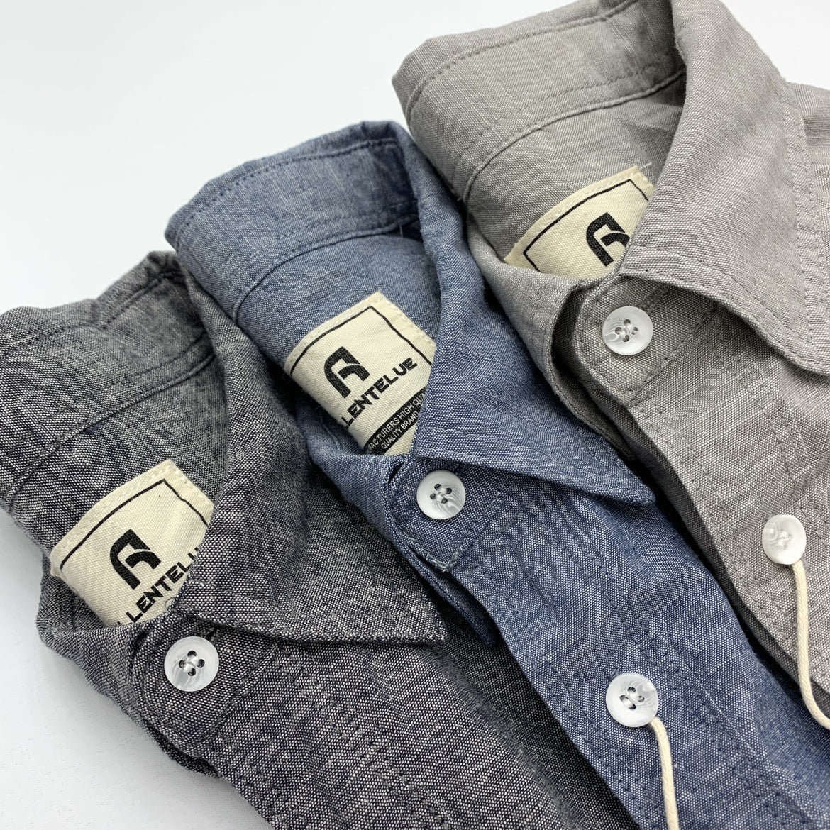 Summer Cotton And Linen Shirt Men's Linen Cotton Thin Japanese-style Retro