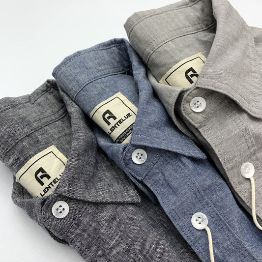 Summer Cotton And Linen Shirt Men's Linen Cotton Thin Japanese-style Retro