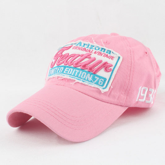 European And American Style Featur Letter Embroidered Peaked Cap Outdoor Casual Hat