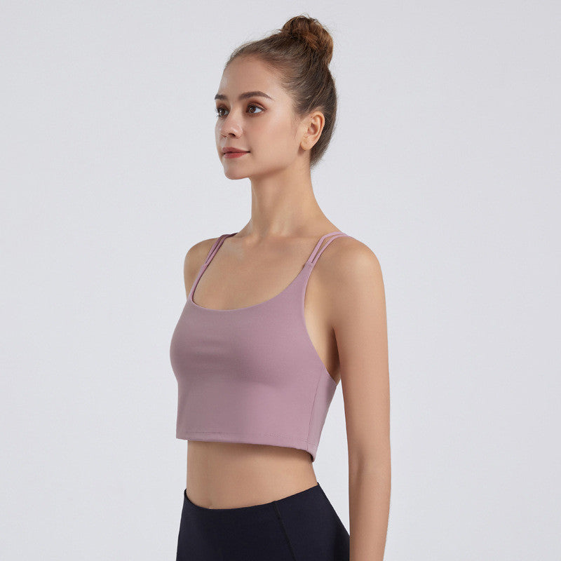 New European And American Nude Sports Bra Women's Breathable