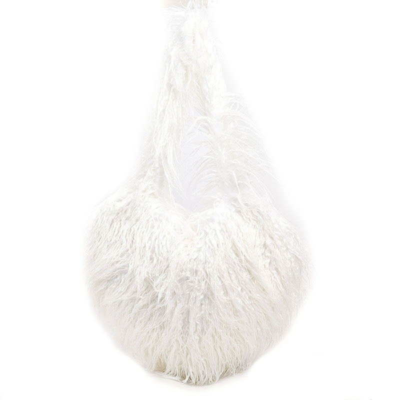 Women's Plush Retro Love Shoulder Bag