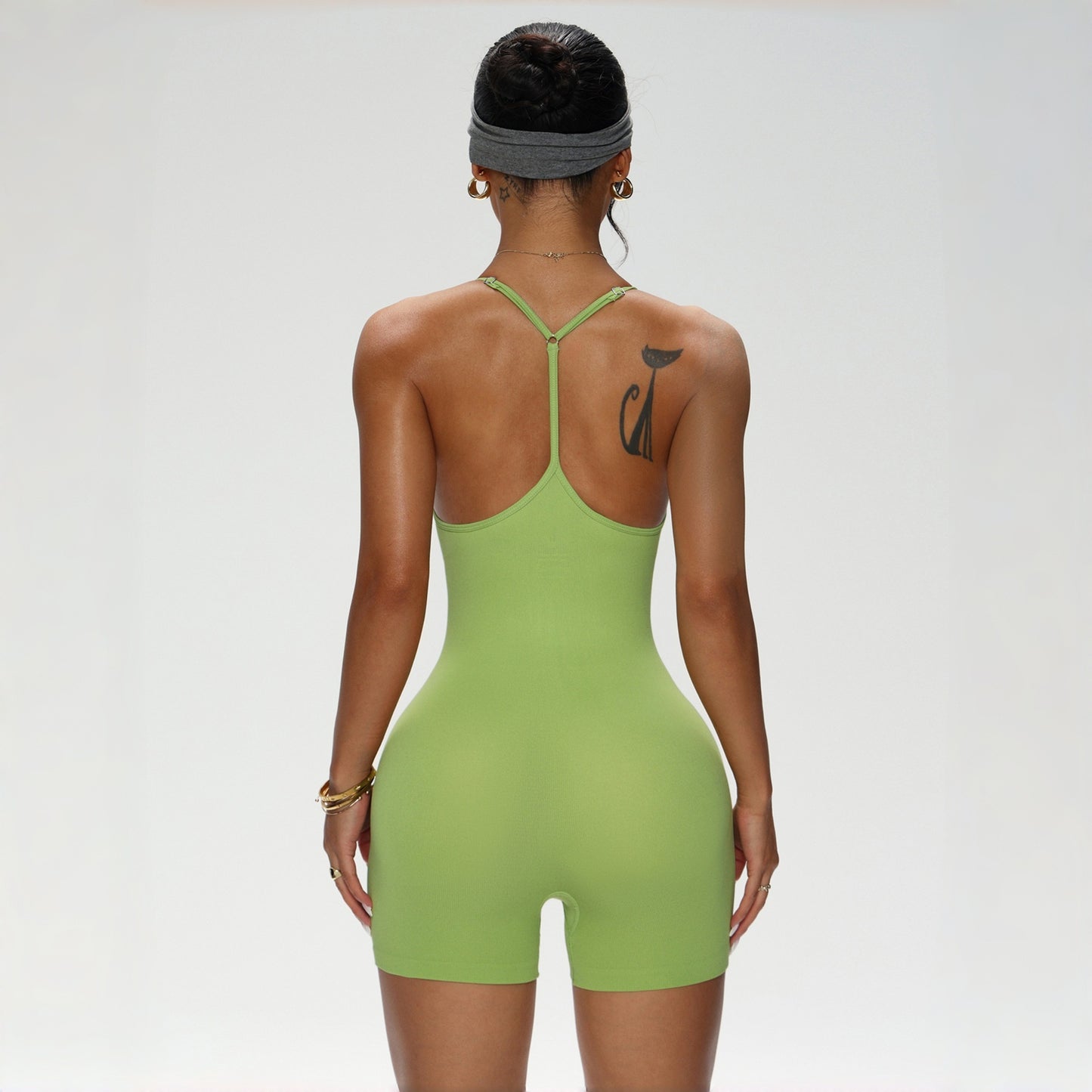 Cross-Strap Back-Shaping Bodysuit For Shaping Training And Fitness Exercises