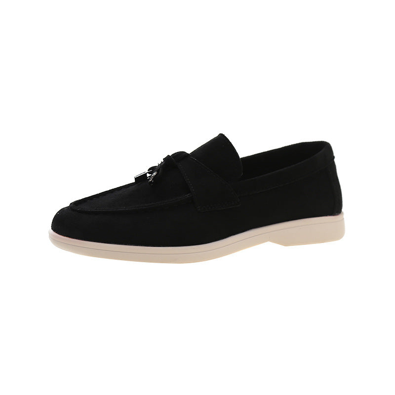 Plus Size Soft Bottom Slip-on European And American Leisure Round Toe Flat Shoes