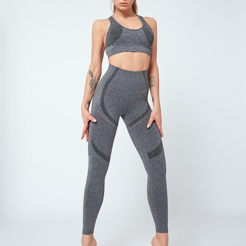 Peach Hip Fitness Women's Ins Tight Stretch Hip Lift Abdominal Pants