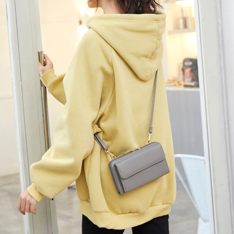 Touch Screen Mobile Phone Bag Messenger RFID Anti-theft Brush