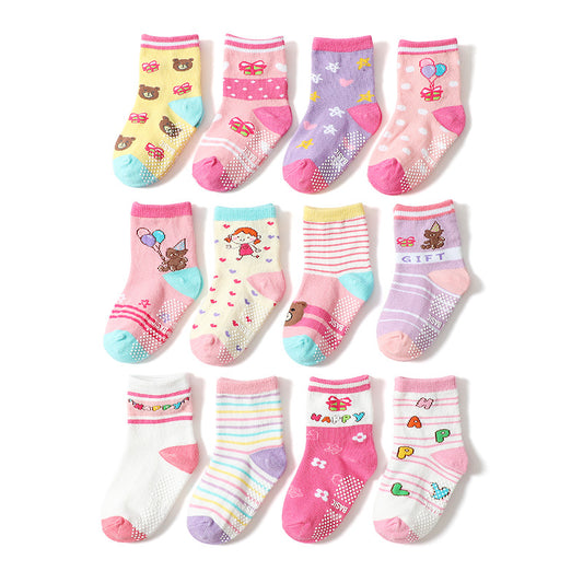 Cartoon Children's Socks Non-slip Dispensing Floor Indoor