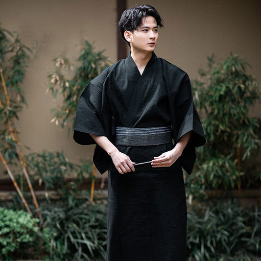 Kimono Samurai-morgenkåbe til mænd i japansk stil