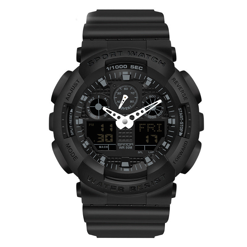 Multifunctional Double Display Men's Electronic Watch