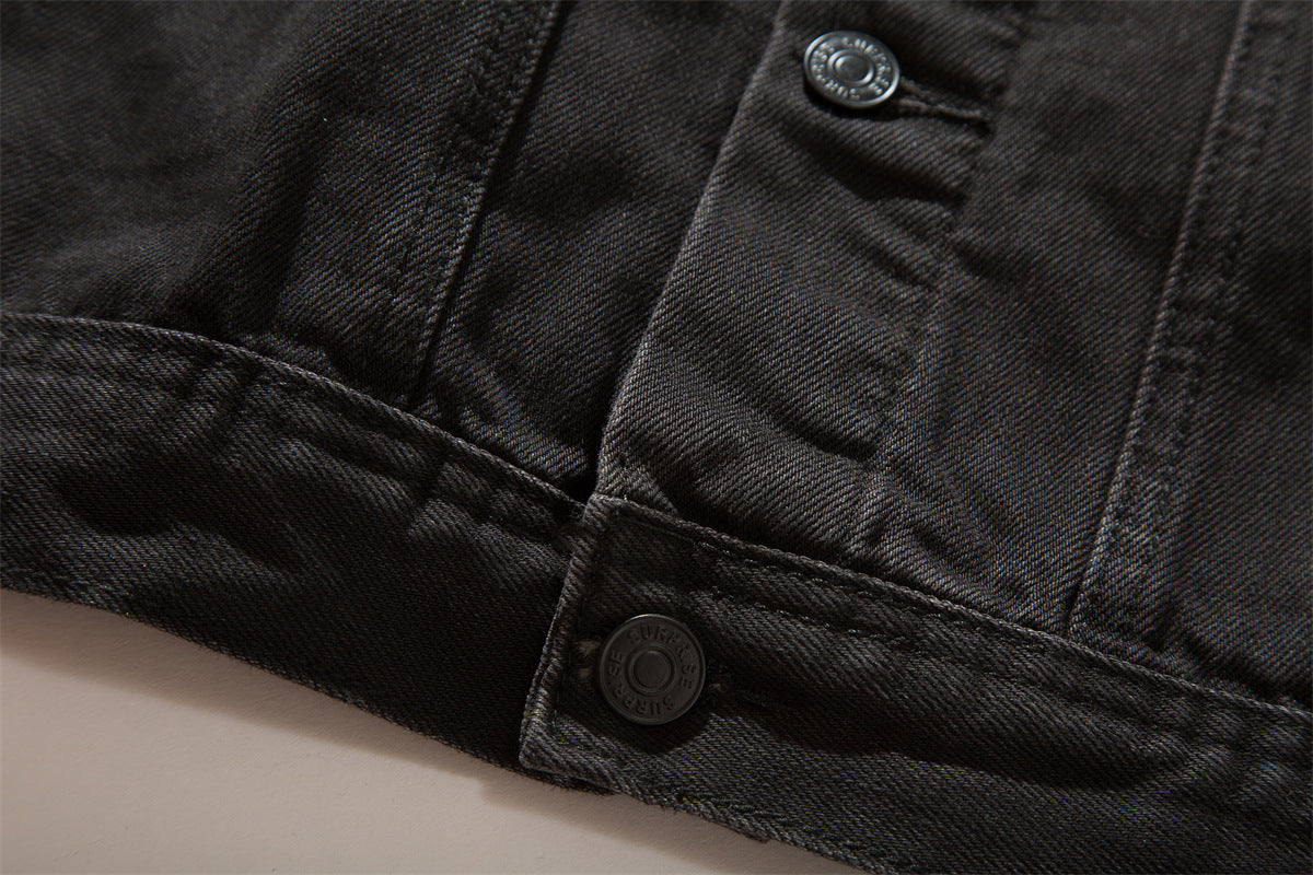 Autumn New Distressed Washed Denim Jacket