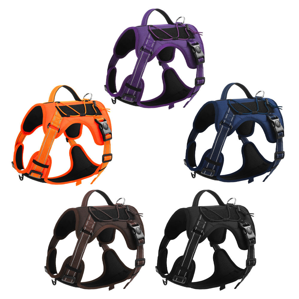 Pet Vest Reflective Dog Hand Holding Rope Explosion-proof Dog Breast Strap