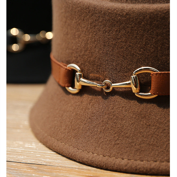 Men's And Women's Fashion Belt Metal Buckle Hat