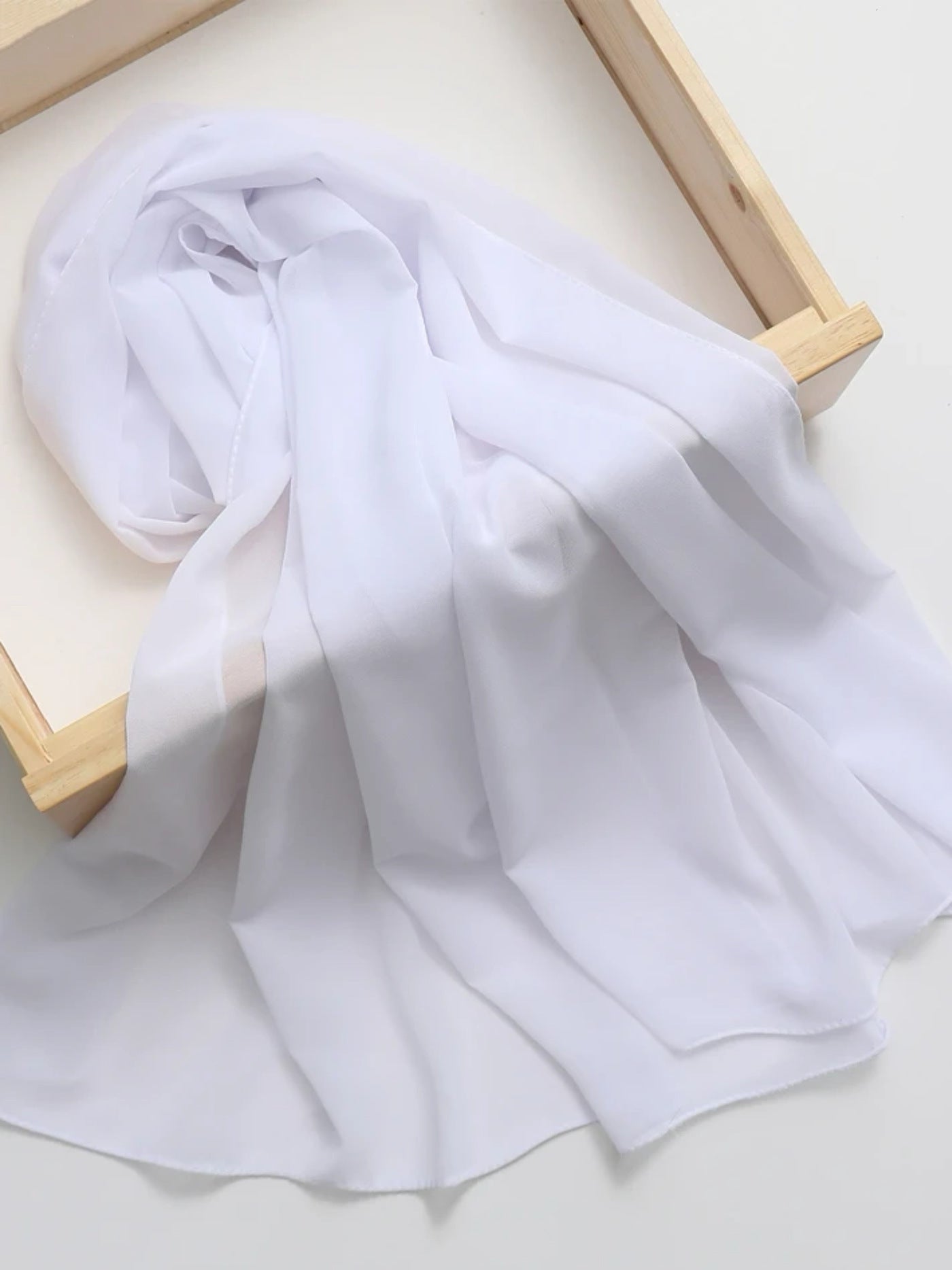 Ethnic Style High Quality Solid Color Hemp Chiffon Headscarf