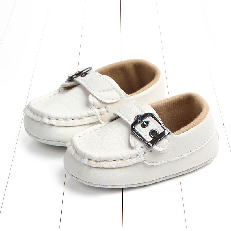 Baby Soft Bottom Toddler Shoes Iron Button Peas Shoes