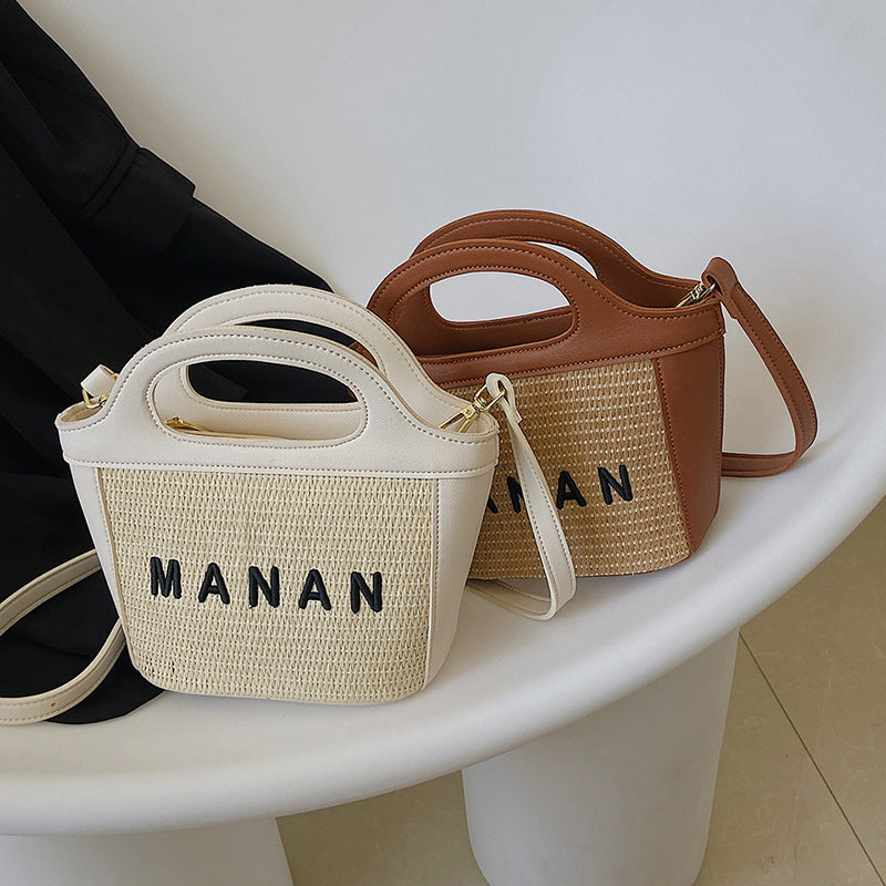 New Fashion Straw Vegetable Basket Style Women's Bag