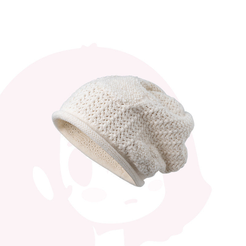 Loose Soft Crochet Wool Hat For Women