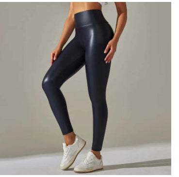 New Multicolor Leather Pants For Women With High Waist And Hips