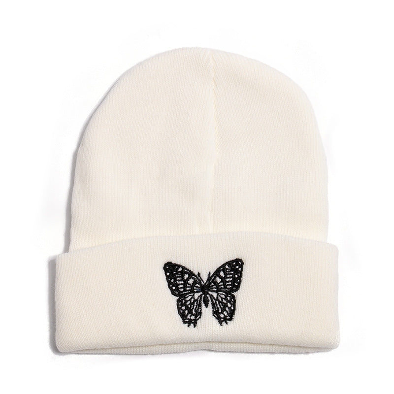 The New Butterfly Print Knitted Hat