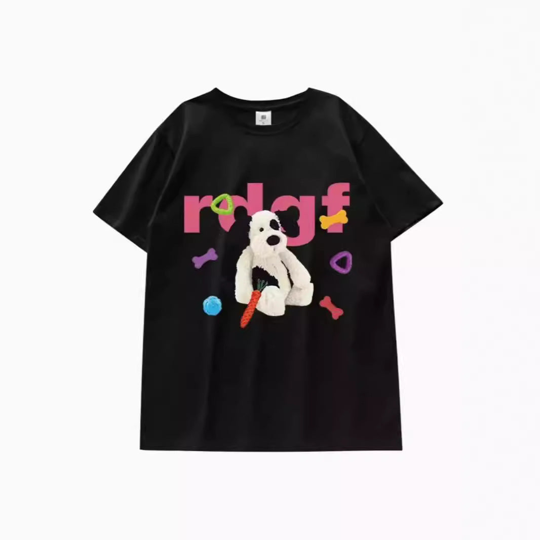 Niche-design Dopamine-style Summer Outfit Mid-sleeve Top And Short Sleeves