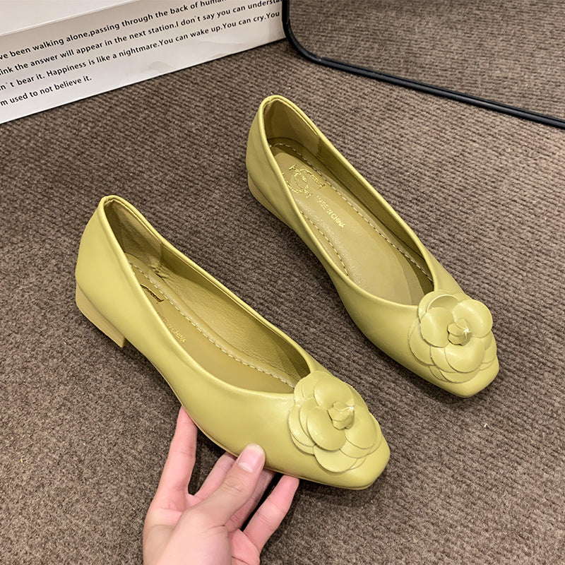 Women's Shoes Round Toe Flower Lightweight Soft Sole