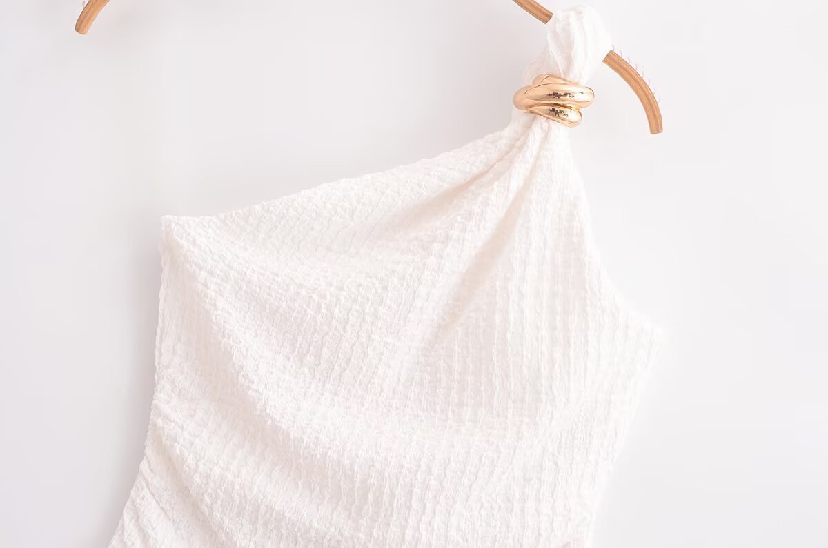 Stylish Simple And Versatile Slim-fit One-shoulder Top
