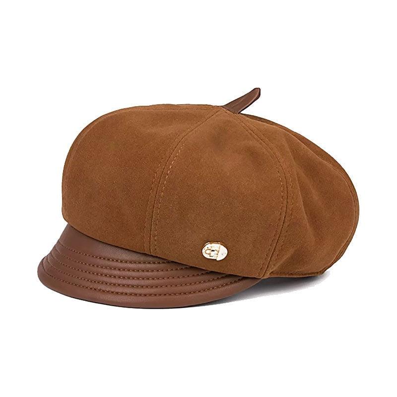Women's Japanese Style All-matching Casual Sheepskin Beret