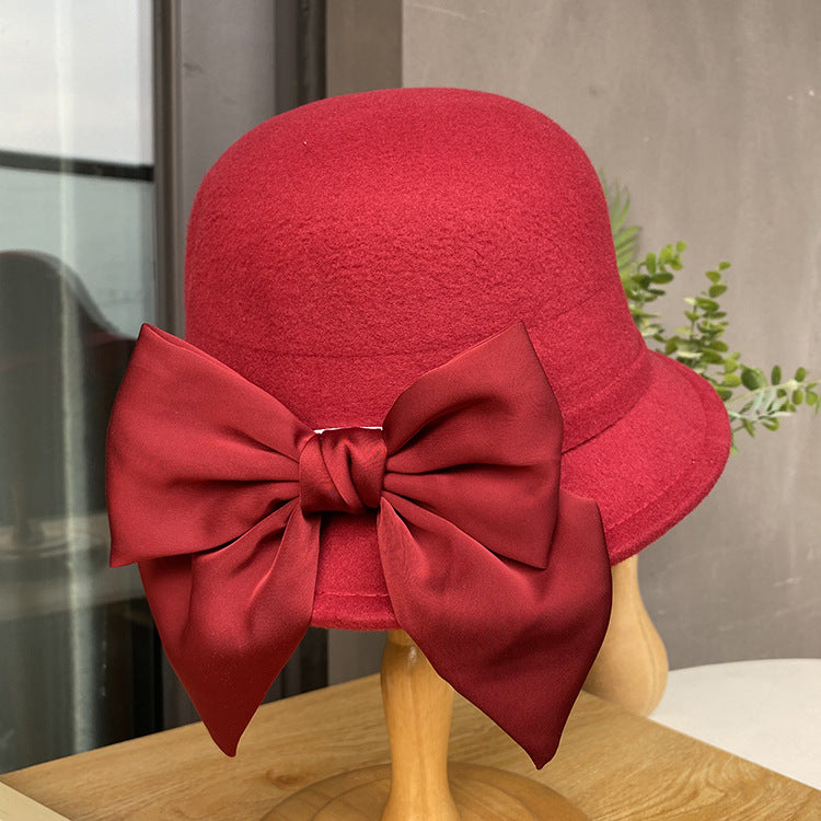 Autumn And Winter Dome Bucket Hat Ladies