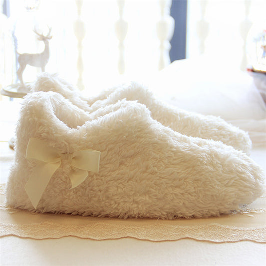 Ladies Soft Cotton Fleece Home Shoes Indoor Slippers