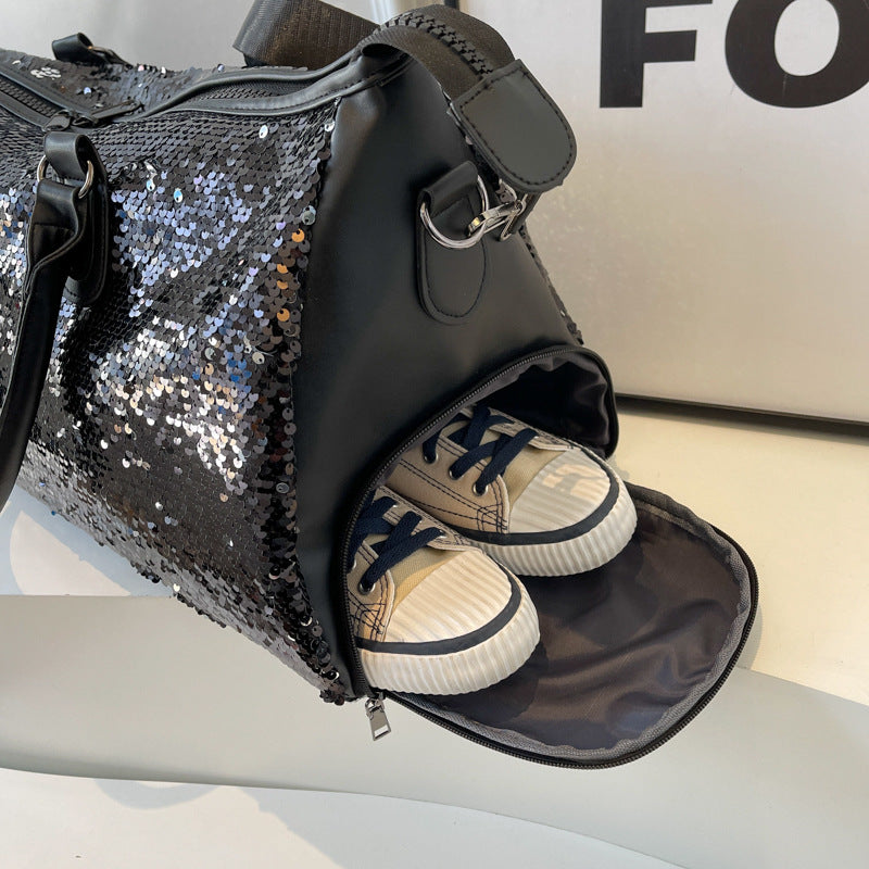 Sequined Travel Workout Fashion Shoulder Bag