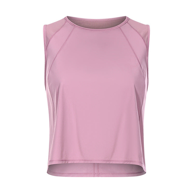 Sleeveless Vest Cropped Short Sexy Back Hollow-out Quick-drying Breathable Sports Casual Yoga Clothes