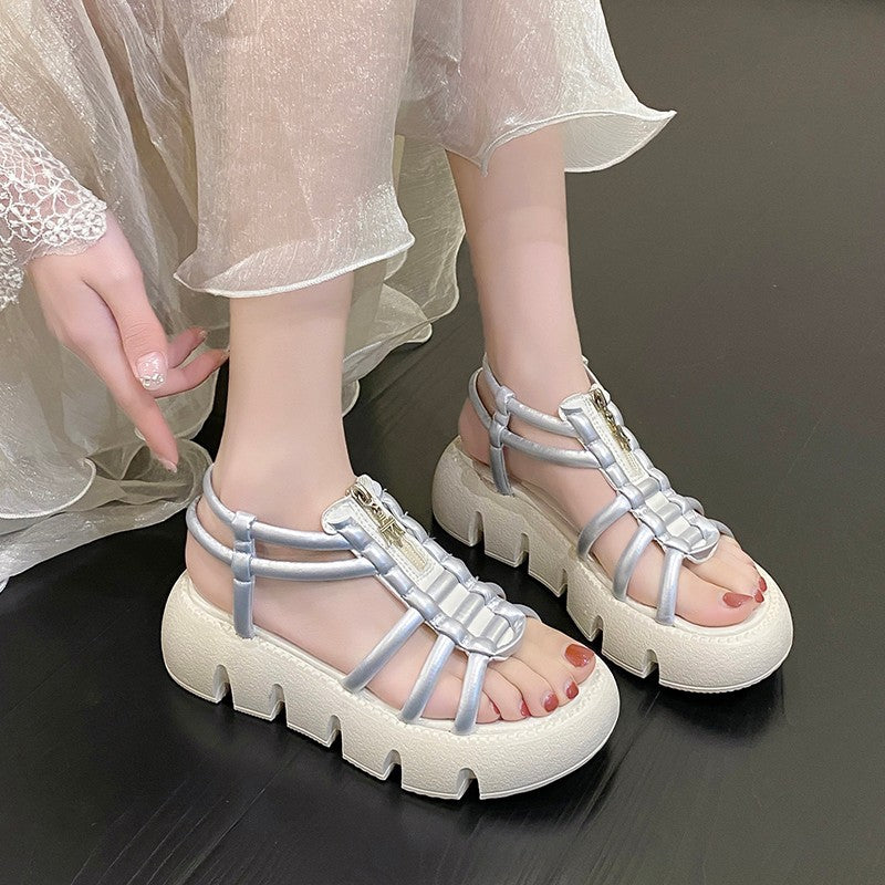 Women's Fashion Casual Mid Heel Platform Sandals