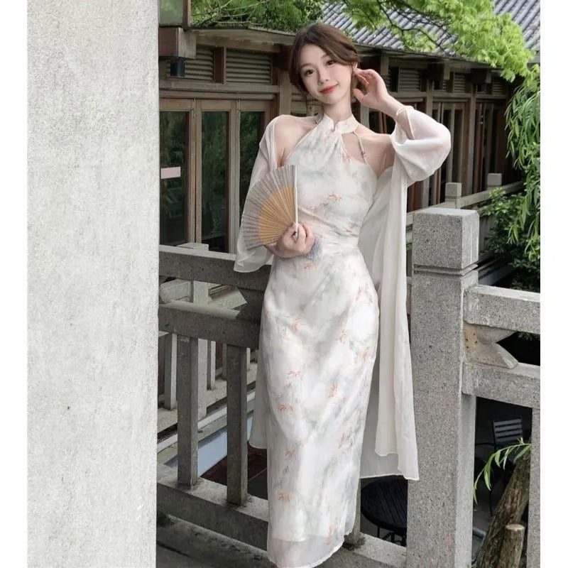 New Early Spring Chinese-style Modified Cheongsam Dress And Women's Suit