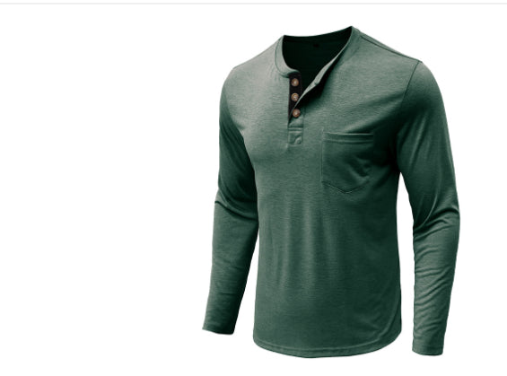 Men's Long Sleeve Round Neck T-shirt
