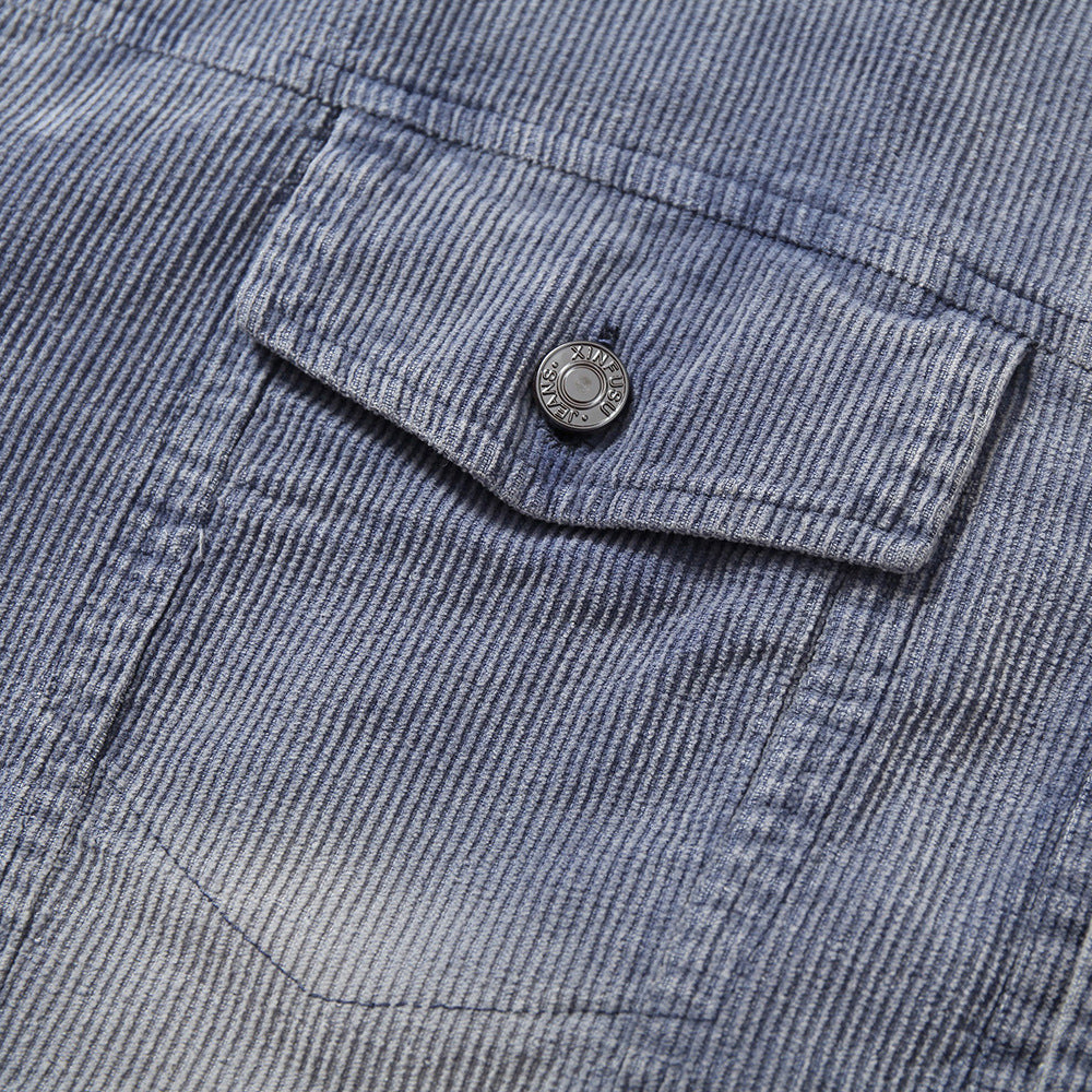Punk Distressed Niche Corduroy Jacket Jacket
