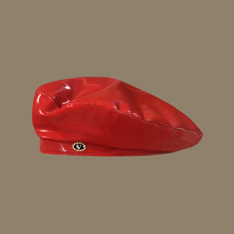 Bright Leather Berets For Children Art