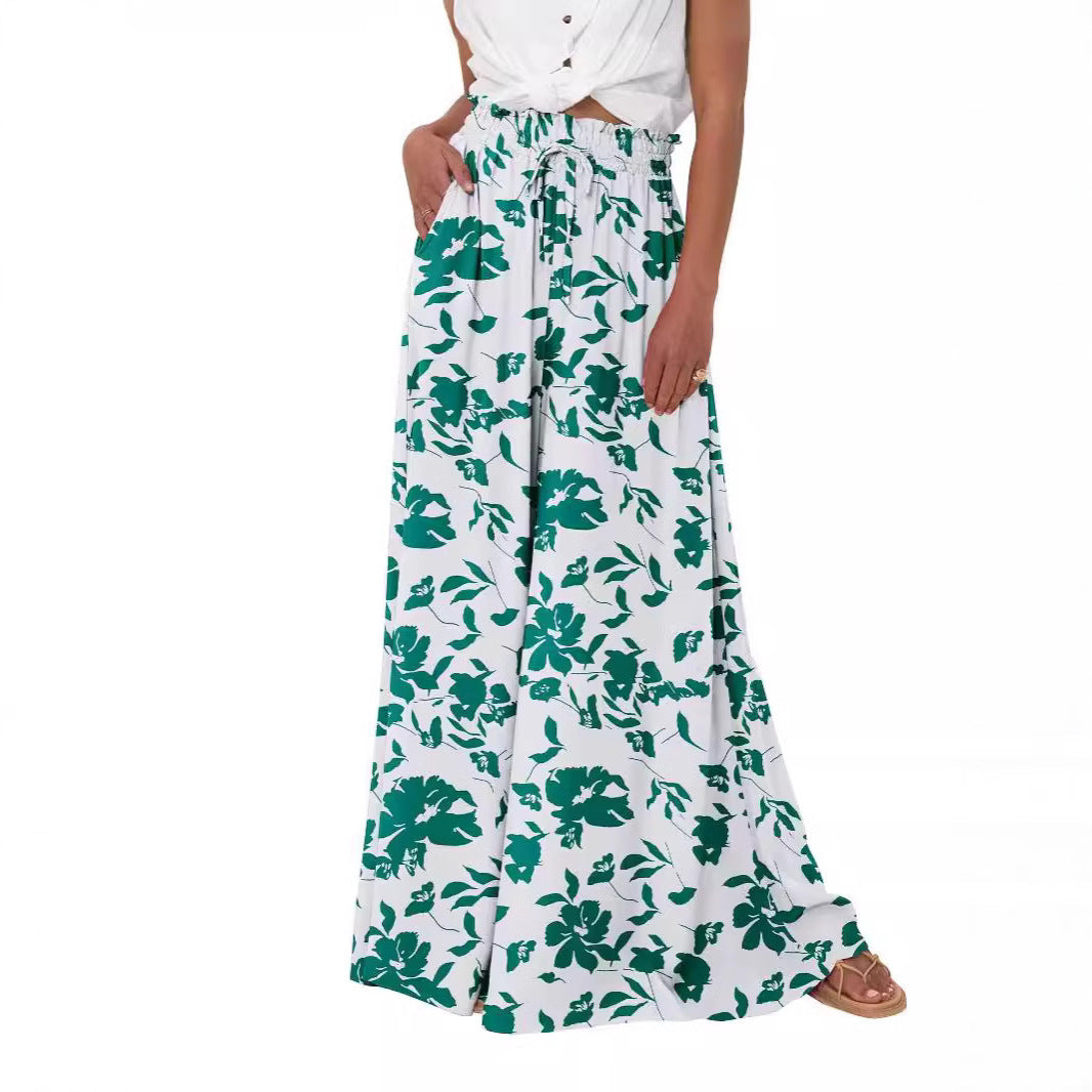 Women's High Waist Wide Leg Pants Casual Pants