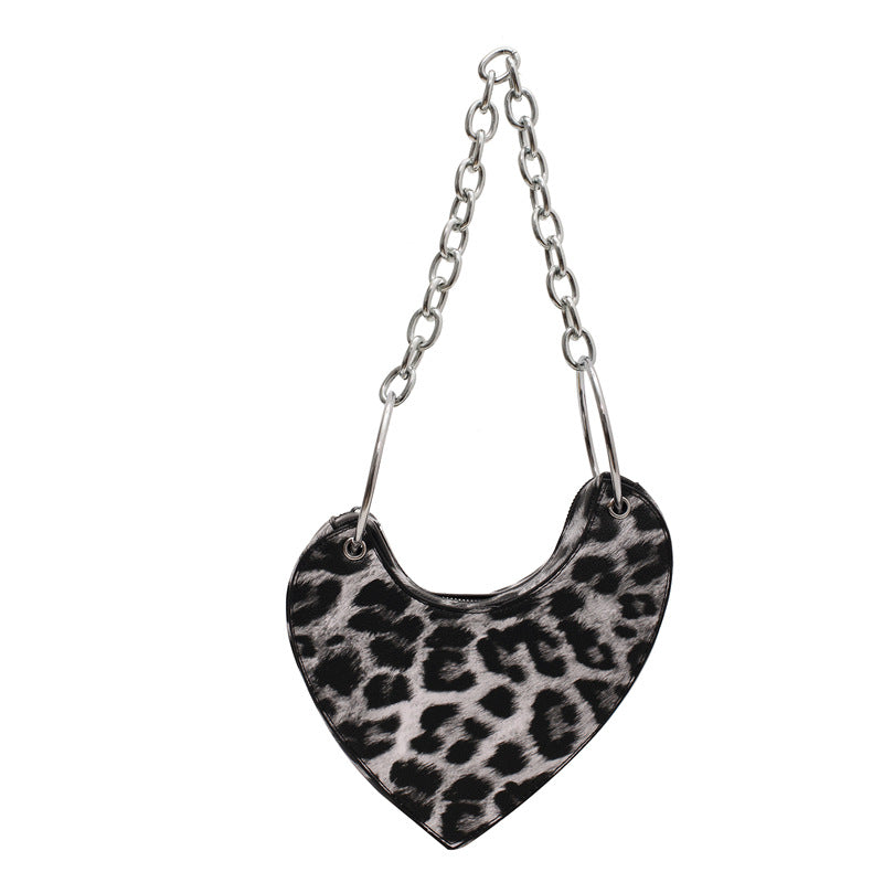 Fashion Snake Pattern Small Square Bag Personality Chain