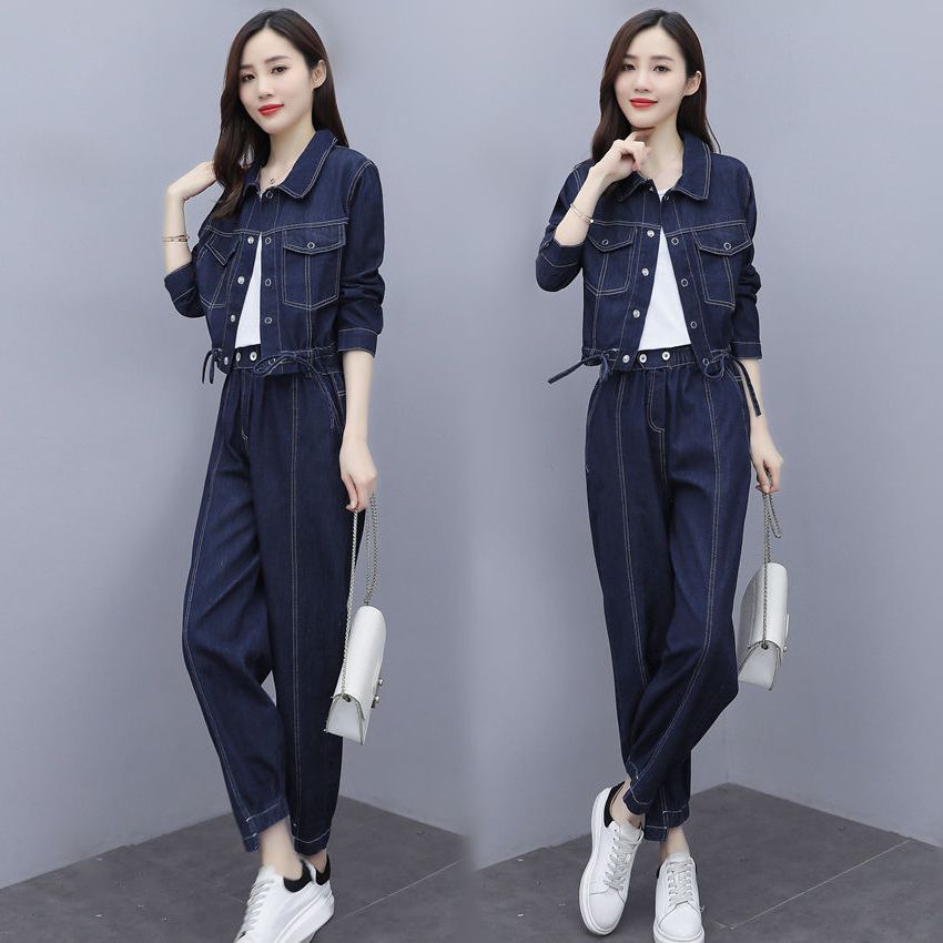 Women's Casual Fashion Show High Temperament And Light Mature Style Two-piece Suit