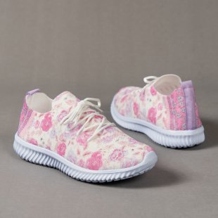 Women's Fashion Casual Flat Lace-up Flying Woven Breathable Sports Shoes