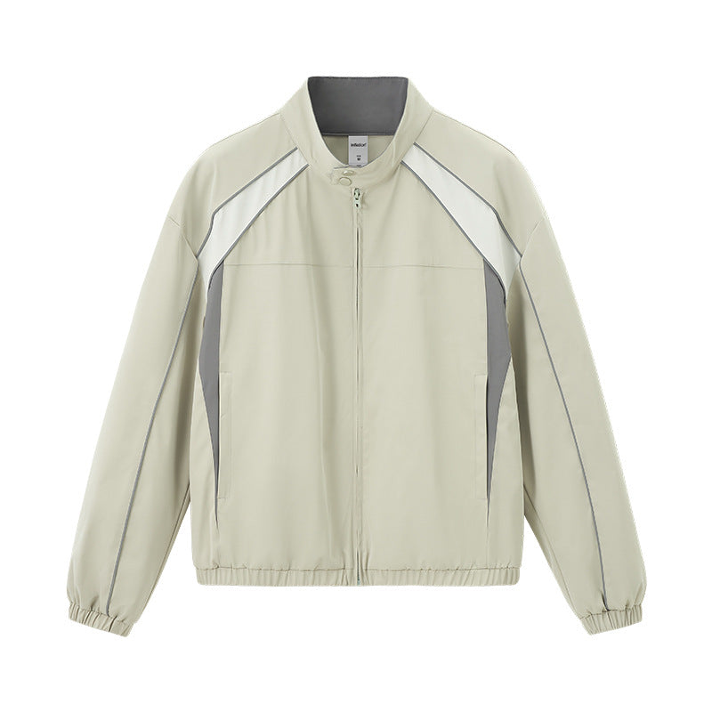 Retro Sporty Autumn New Arrival American-style Racing Suit Jacket With Wide Legs