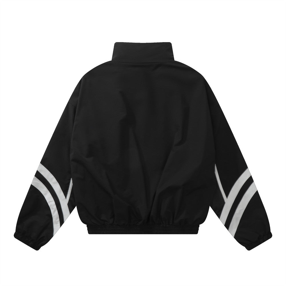 Special Offer Multi-color Zipped Stand Collar Jacket Men's Fashion Design Loose Sports Top