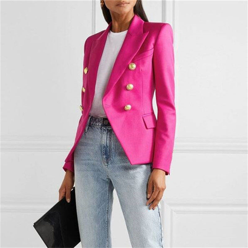 Solid-color Fashionable Casual Suit Jacket